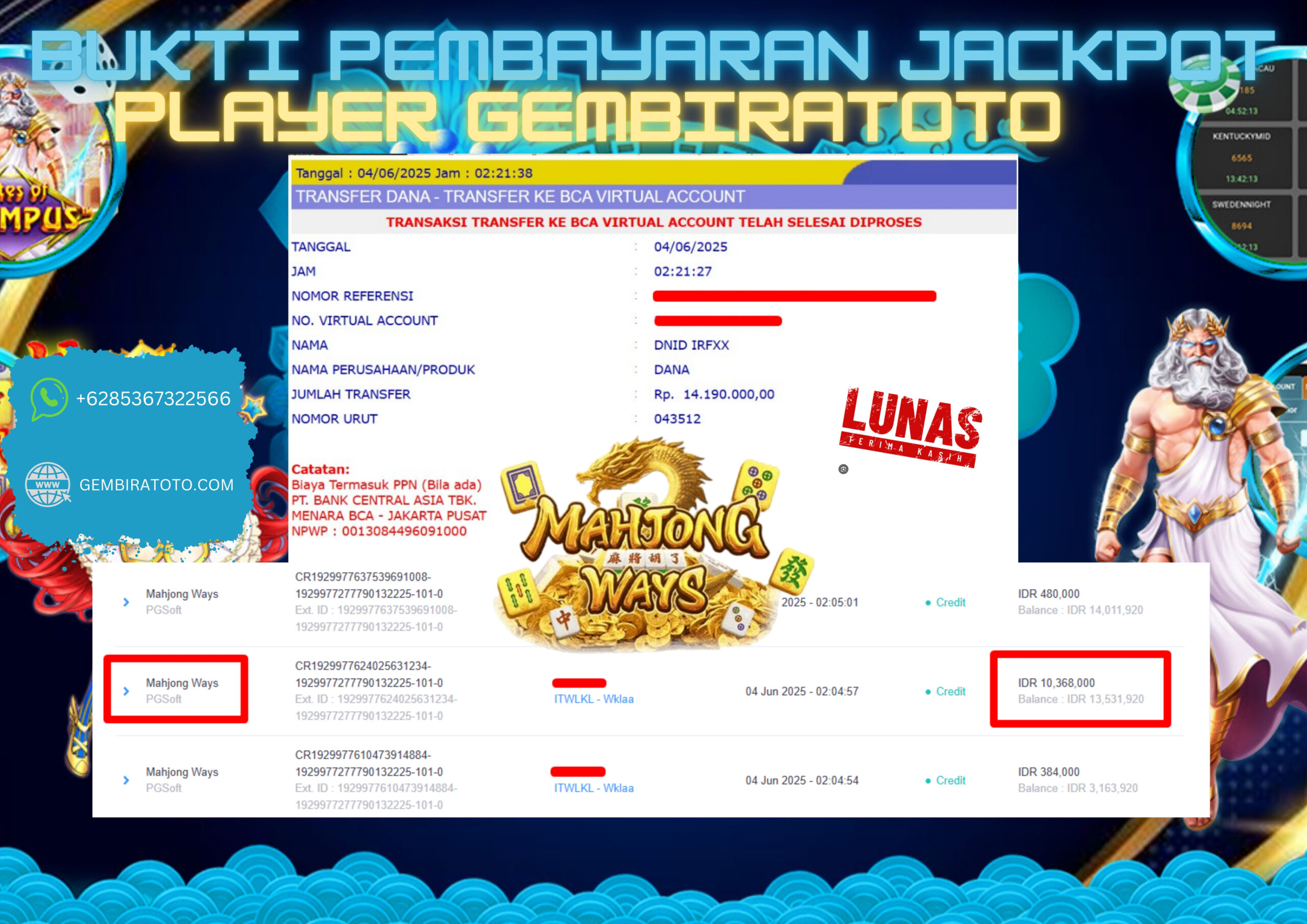 Prediksi GEMBIRATOTO