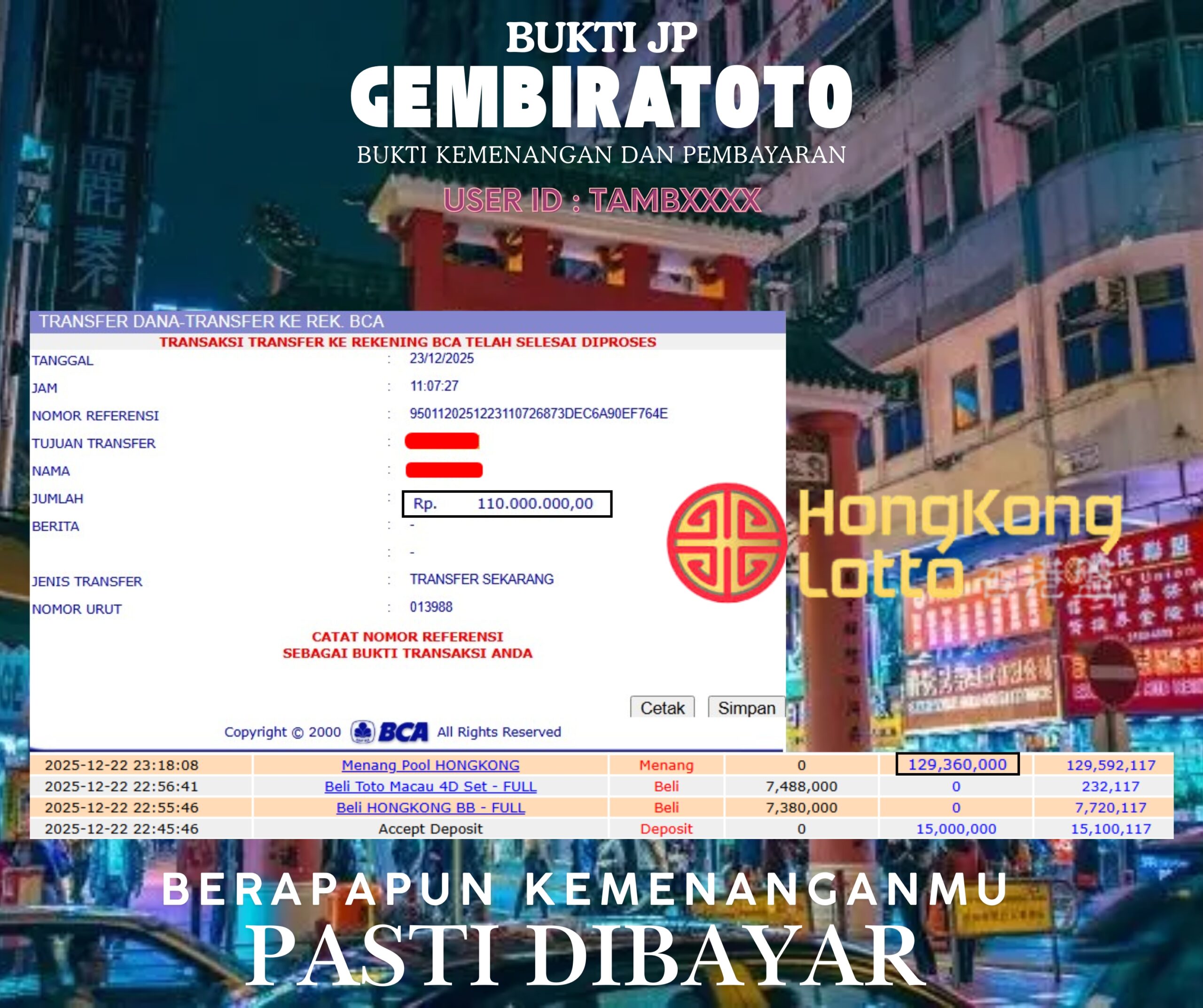 Prediksi GEMBIRATOTO