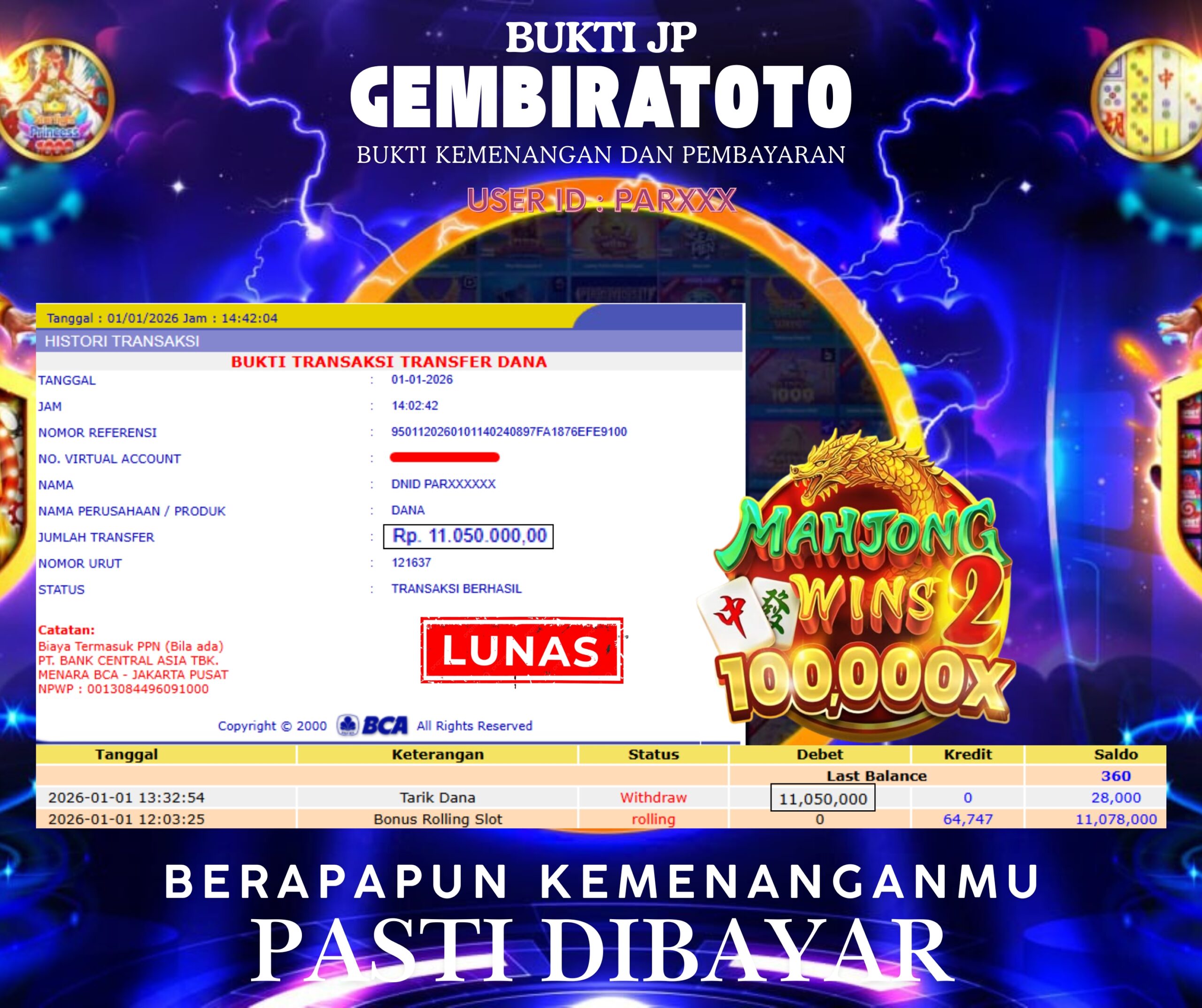 Prediksi GEMBIRATOTO